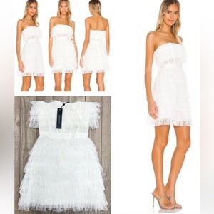 🆕 BCBG MAXAZRIA
Strapless Ruffled Tulle Mini Dress